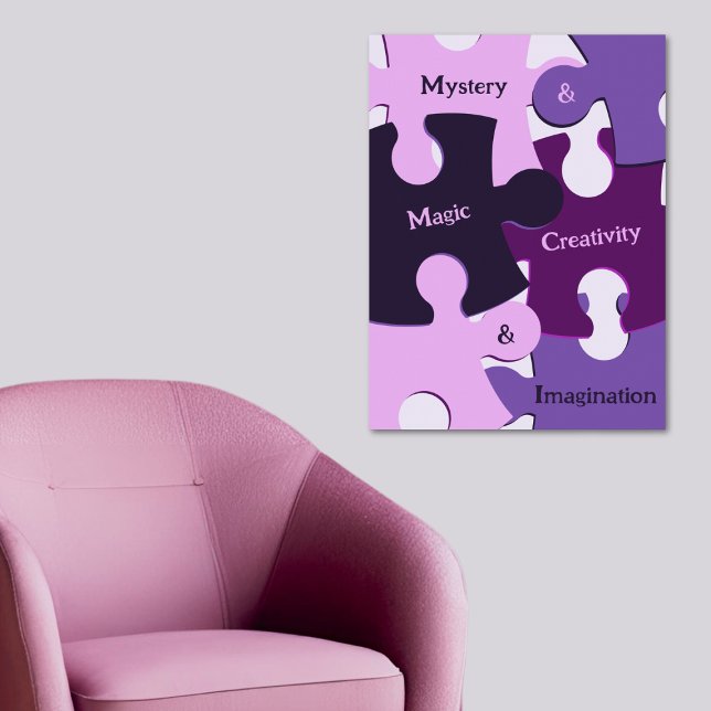 Affiche Mystère & Magie Créativité & Imagination Puzzle (Mystery & Magic Creativity & Imagination Puzzle Poster)