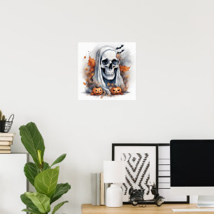 Affiche Mystic Halloween Ghost Art - Cadeau Envoûtant