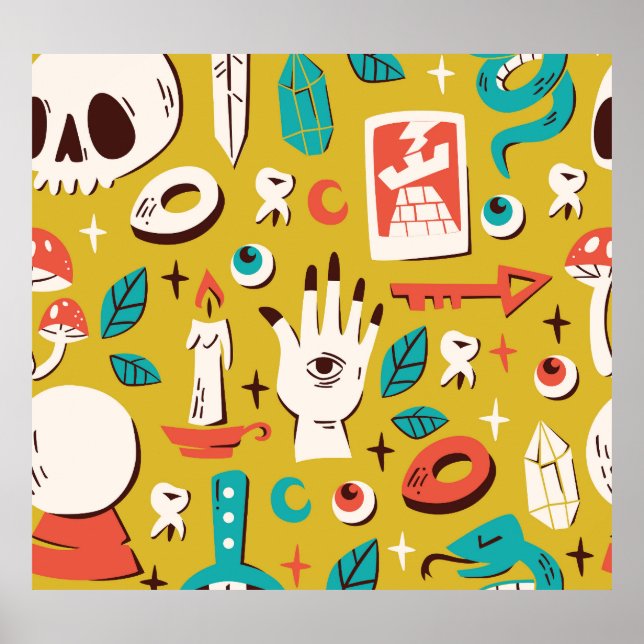 Affiche Mystic Melange : Occult Seamless Elements (Devant)