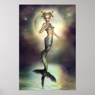 Affiche Mystic Moon Mermaid