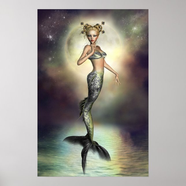Affiche Mystic Moon Mermaid (Devant)