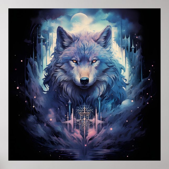 Affiche Mystic Moon Wolf Guardian (Devant)