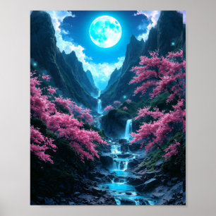 Affiche Mystic Moonlit Valley