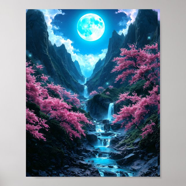 Affiche Mystic Moonlit Valley (Devant)