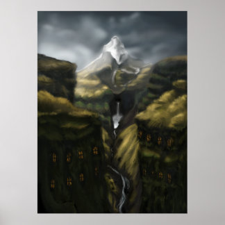 Affiche Mystic Mú lagljú fourrure : Iceland Canyon Wonde