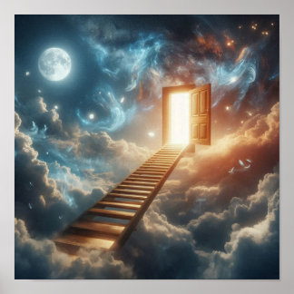 Affiche Mystical Ladder to Celestial Gateway