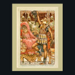 Affiche Mythes grecs antiques Persée par Walter Crane<br><div class="desc">À partir d'une illustration de livre antique, retouchée et restaurée. Montre Perseus tenant la tête du Gorgon (la tête de Medusa). Illustration du célèbre Walter Crane.</div>