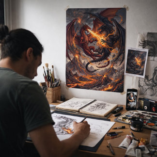 Affiche Mythic Realms Clash of Dragons