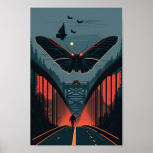 Affiche Mythique Mothman et Silver Bridge