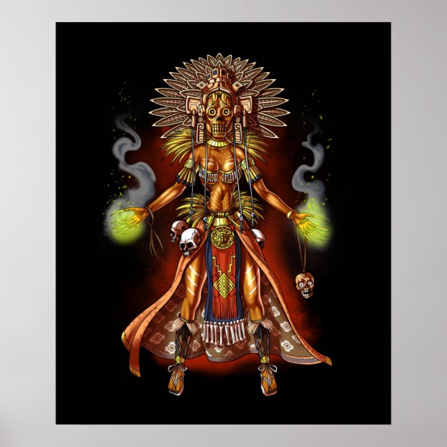 Affiche Mythologie aztèque Dieu Managua (Devant)