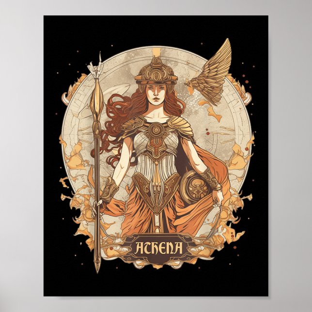 Affiche Mythologie Grecque_ Athéna, Déesse De La Sagesse E (Devant)