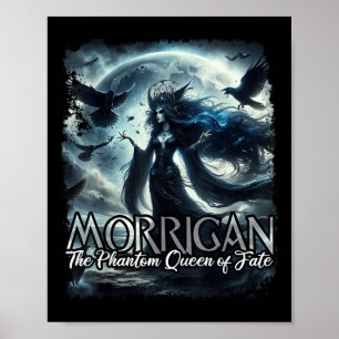Affiche Mythologie irlandaise celte de Morrigan Guerre du