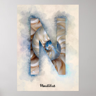 Affiche N est pour Nautilus