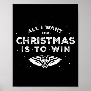 Affiche N Pelicans de la Nouvelle-Orléans Noël Tout ce que
