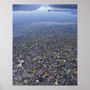 Affiche NA, États-Unis, Montana, Glacier NP Roches dans le