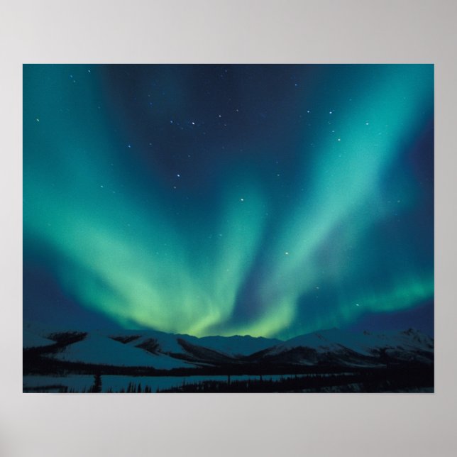 Affiche NA, USA, Alaska, Brooks Range, Rideaux verts (Devant)