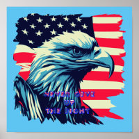 N'abandonnez jamais le combat America Eagle USA Ar