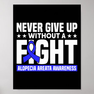 Affiche N'Abandonnez Jamais Sans Un Soutien De Combat Alop