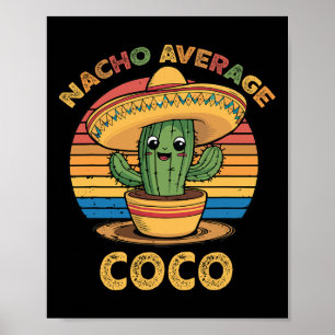 Affiche Nacho Average Coco appariement mexicain Cinco De M