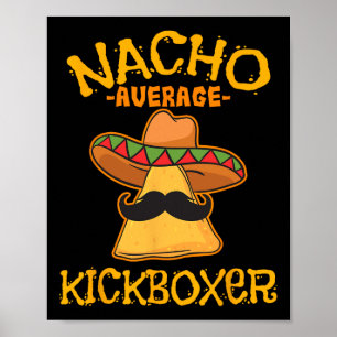 Affiche Nacho Average Kickboxer Cinco De Mayo Kickboxeuse