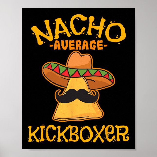 Affiche Nacho Average Kickboxer Cinco De Mayo Kickboxeuse  (Devant)