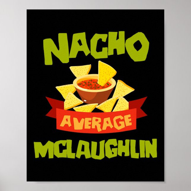 Affiche Nacho Average Mclaughlin Anniversaire Drôle Person (Devant)