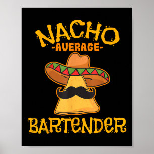 Affiche Nacho Bartender Moyen Cinco De Mayo Fiesta
