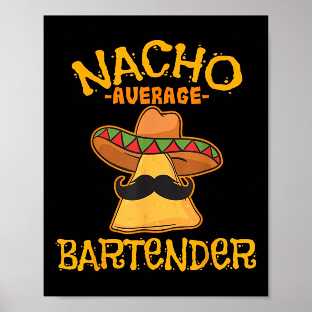 Affiche Nacho Bartender Moyen Cinco De Mayo Fiesta (Devant)