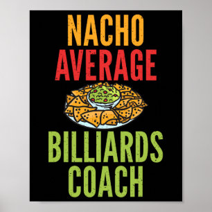 Affiche Nacho Billiards Moyenne Entraîneur Billard Mexicai