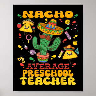 Affiche Nacho Enseignant préscolaire moyen Cinco De Mayo M