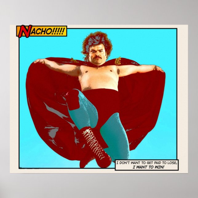 Affiche Nacho Libre Je Veux Gagner (Devant)