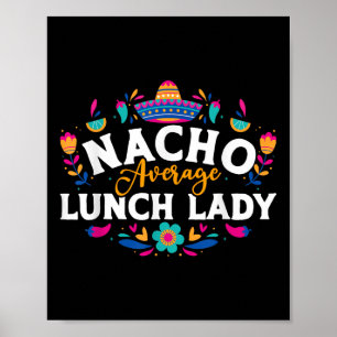 Affiche Nacho Moyenne Déjeuner Lady Cinco De Mayo Correspo