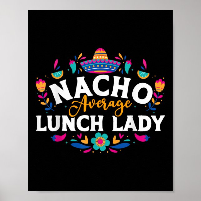 Affiche Nacho Moyenne Déjeuner Lady Cinco De Mayo Correspo (Devant)