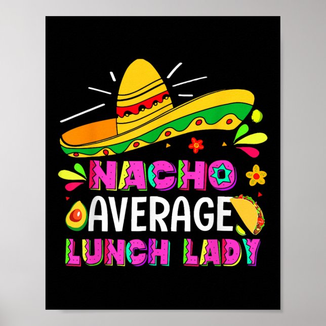 Affiche Nacho Moyenne Déjeuner Lady Cinco De Mayo Fiesta (Devant)