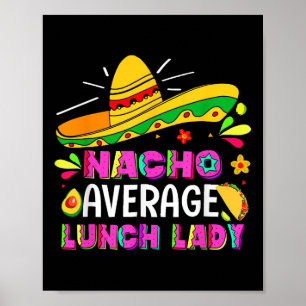 Affiche Nacho Moyenne Déjeuner Lady Cinco De Mayo Fiesta