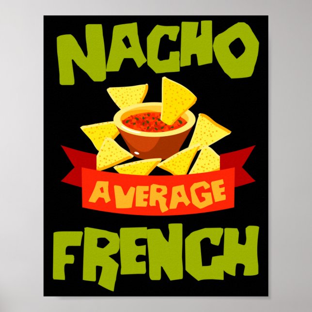 Affiche Nacho moyenne drôle de nom de famille d'anniversai (Devant)