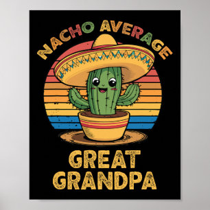 Affiche Nacho Moyenne grand grand-père jumelé Cinco mexica