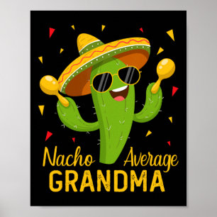 Affiche Nacho Moyenne Grandma Cinco De Mayo Fiesta Party
