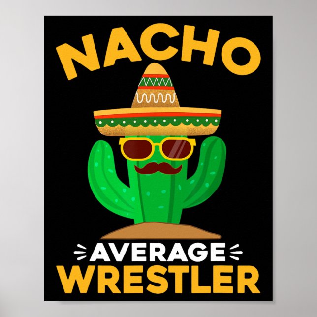 Affiche Nacho Moyenne Lutler Funny Mexicain Cinco De Mayo (Devant)