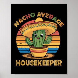 Affiche Nacho Moyenne Ménagère Mexicaine Cinco De Mayo Fu