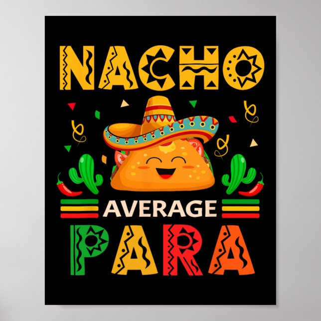 Affiche Nacho Moyenne Para Cinco De Mayo Paraprofe Mexicai (Devant)