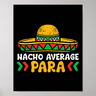 Affiche Nacho Moyenne Para Cinco De Mayo Plaque mexicaine