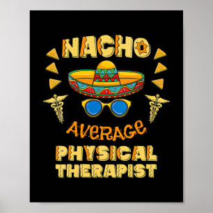 Affiche Nacho Moyenne Physiothérapeute Cinco De Mayo 