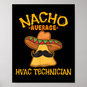 Affiche Nacho Moyenne Technicien Hvac Cinco De Mayo Fiesta