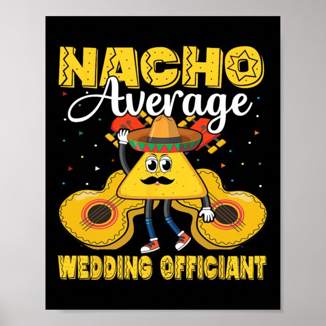 Affiche Nacho Officier Mariage Moyen Mexicain Cinco De M (Devant)