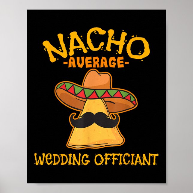 Affiche Nacho Officier Mariage Moyen Mexicain Cinco De M (Devant)