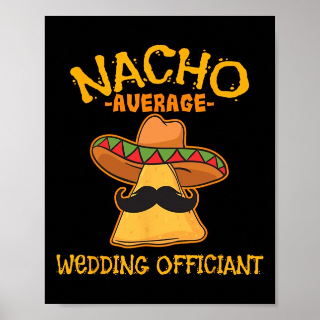 Affiche Nacho Officier Mariage Moyen Mexicain Cinco De M (Devant)