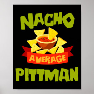 Affiche Nacho pittman drôle anniversaire nom de famille