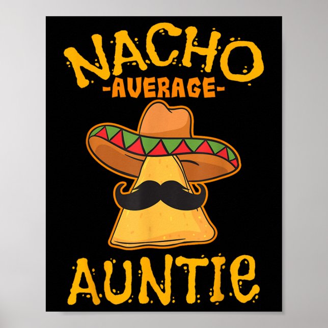 Affiche Nacho Tante Moyenne Mexicaine Cinco De Mayo Tante  (Devant)