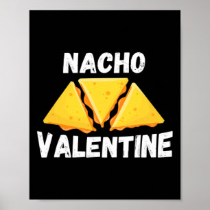 Affiche Nacho Valentine Fun Mexicaine Food Love Valentine'